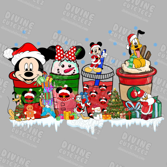 Mickey Drinks DTF Transfer
