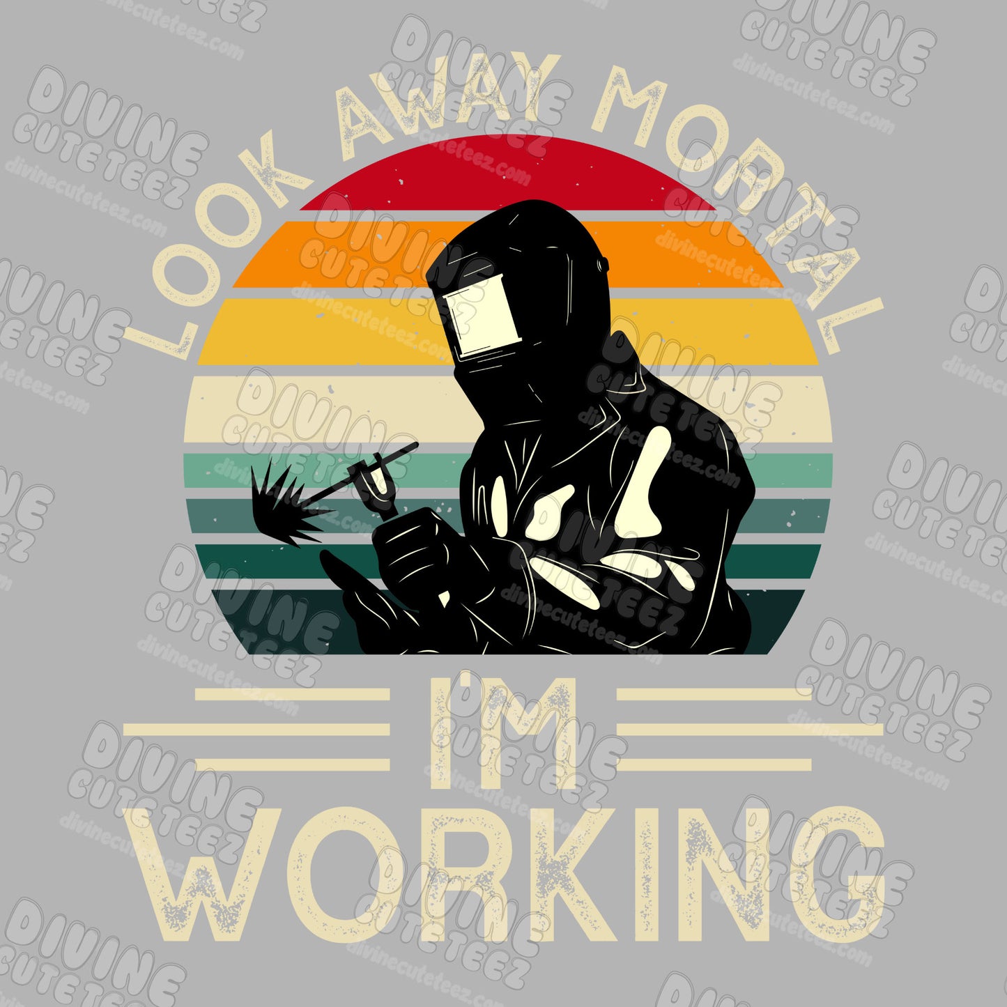 Look Away Mortal DTF Transfer