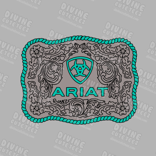 Floral Western Logo DTF Transfer