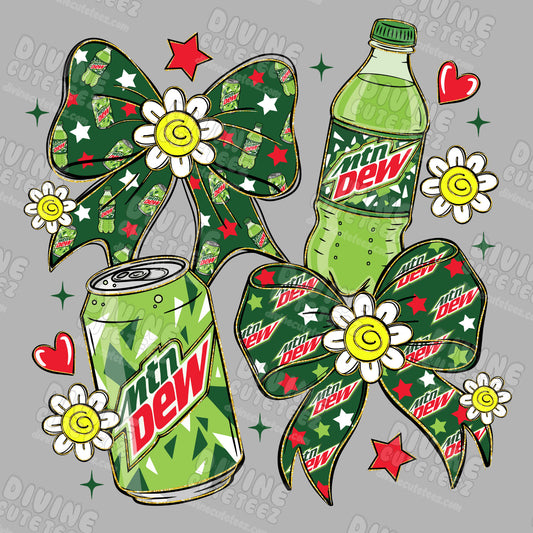 Mountain Dew Bows Collage DTF Transfer