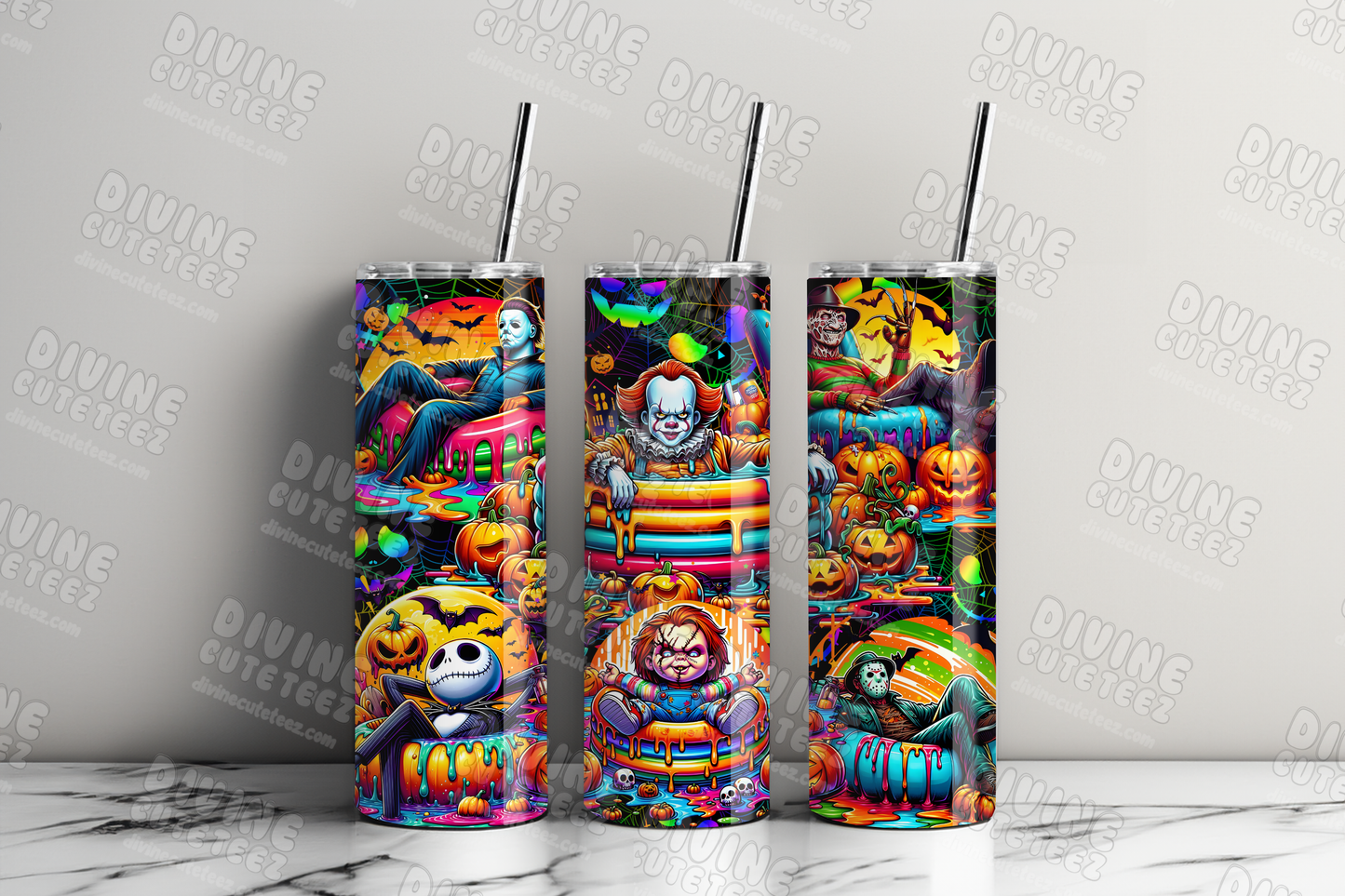 Horror Characters 20oz Sublimation Transfer