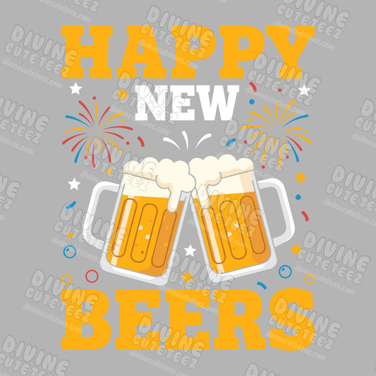 Happy New Beers DTF Transfer