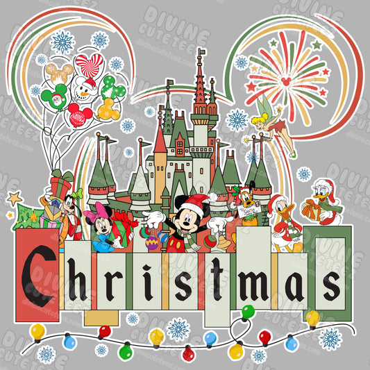 Christmas Disney DTF Transfer