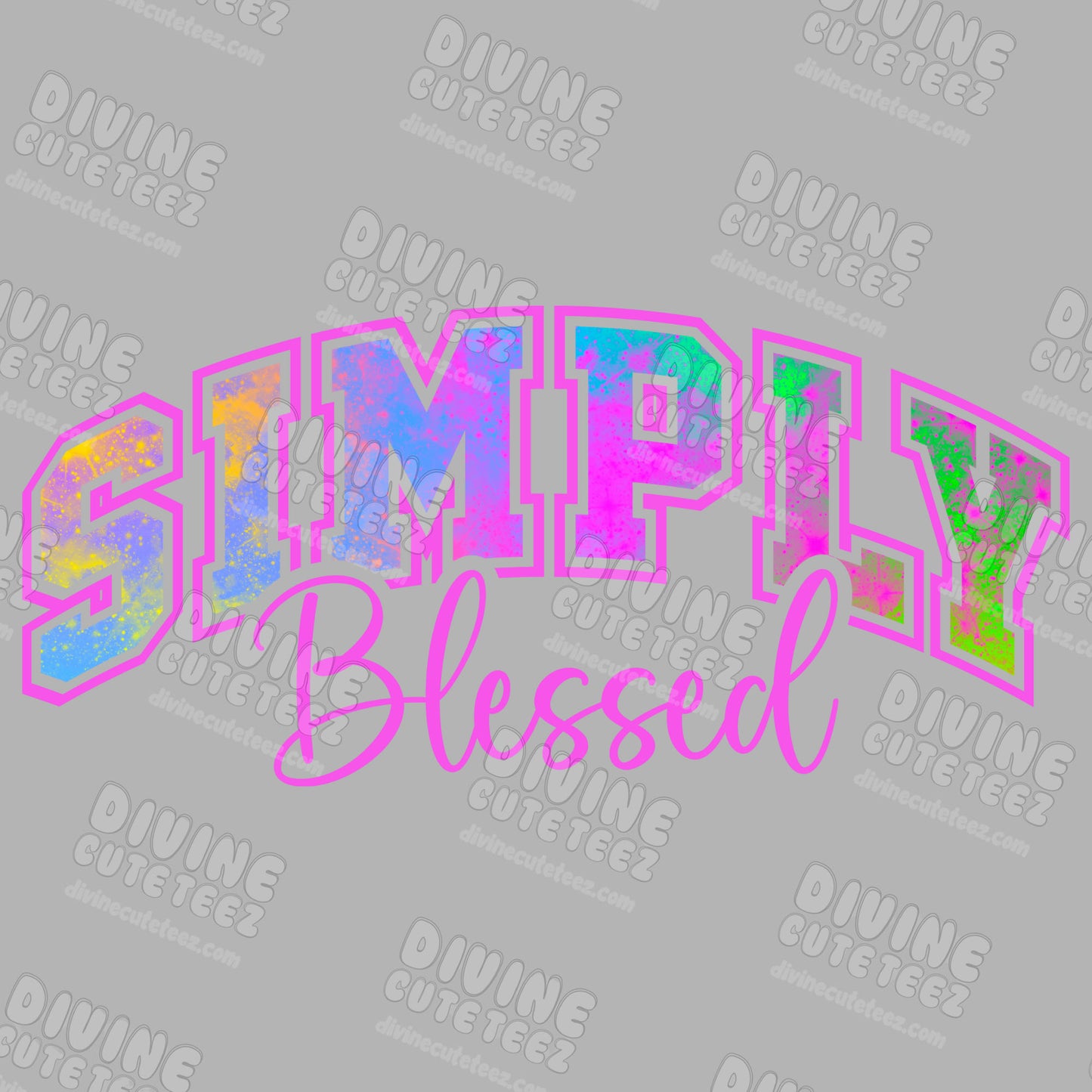 Simply Blessed DTF Transfer