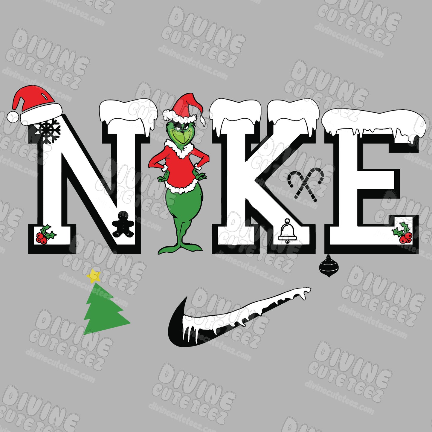 Green Man Swoosh DTF Transfer