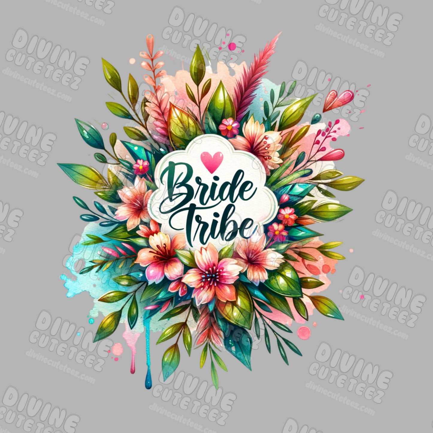 Floral Bride Tribe DTF Transfer