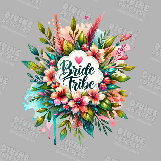 Floral Bride Tribe DTF Transfer