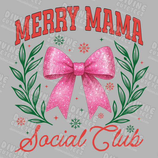 Merry Mama Social Club DTF Transfer