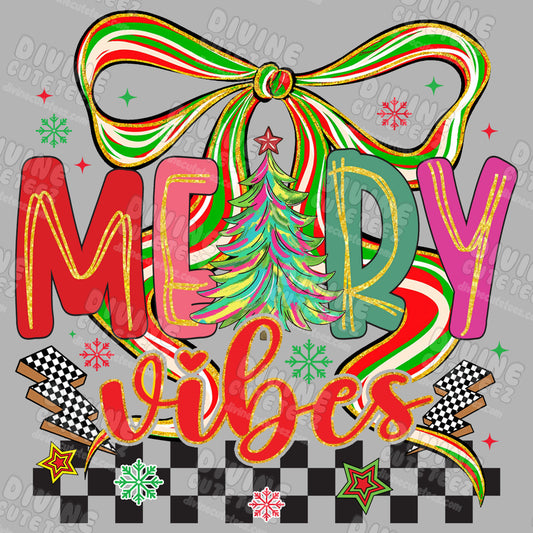 Merry Vibes DTF Transfer