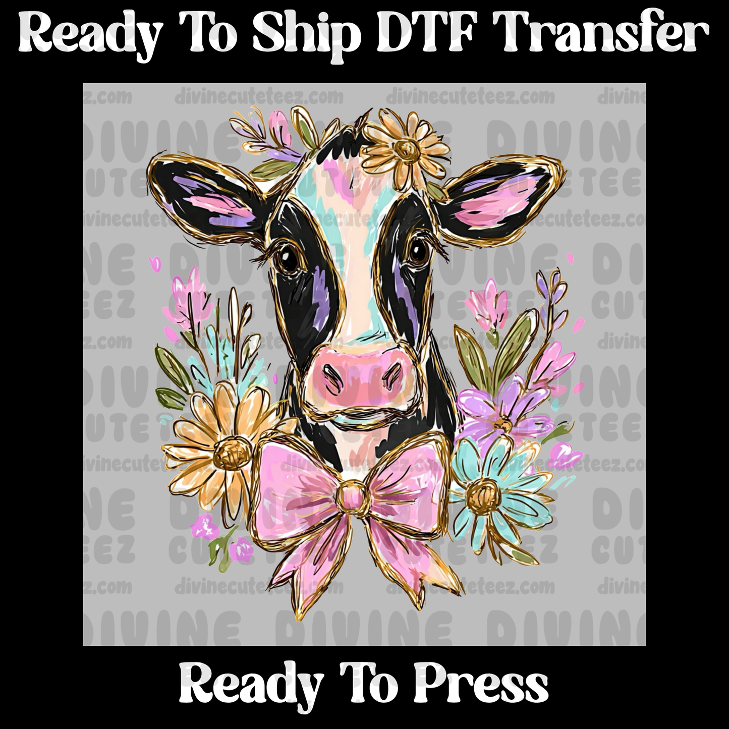 Floral Cow