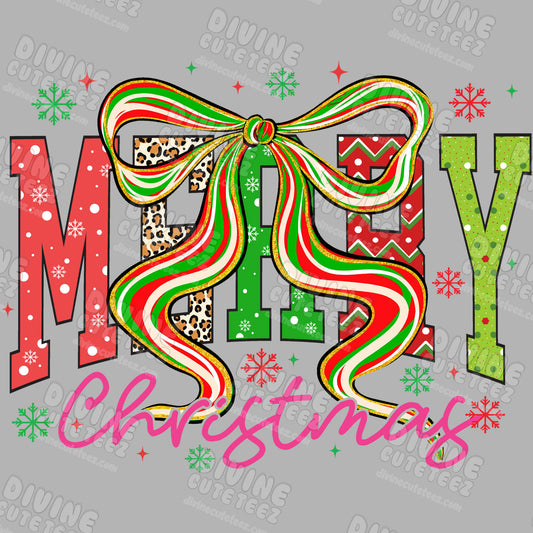 Merry Christmas DTF Transfer