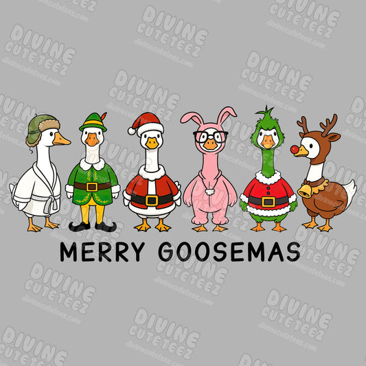 Merry Goosemas DTF Transfer