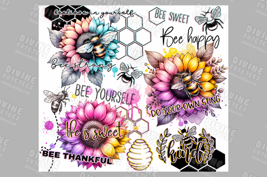 Bee Affirmations 20oz Sublimation Transfer