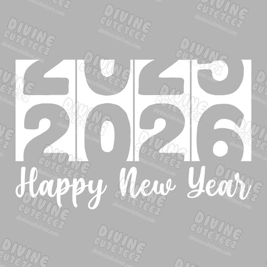 Calendar Rollover 2026  DTF Transfer