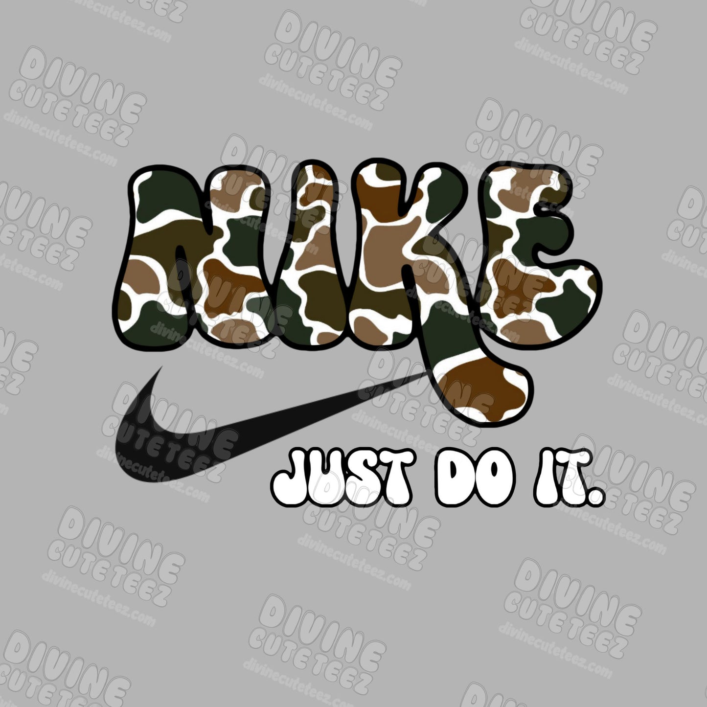 Camo Just Do It DTF Transfer