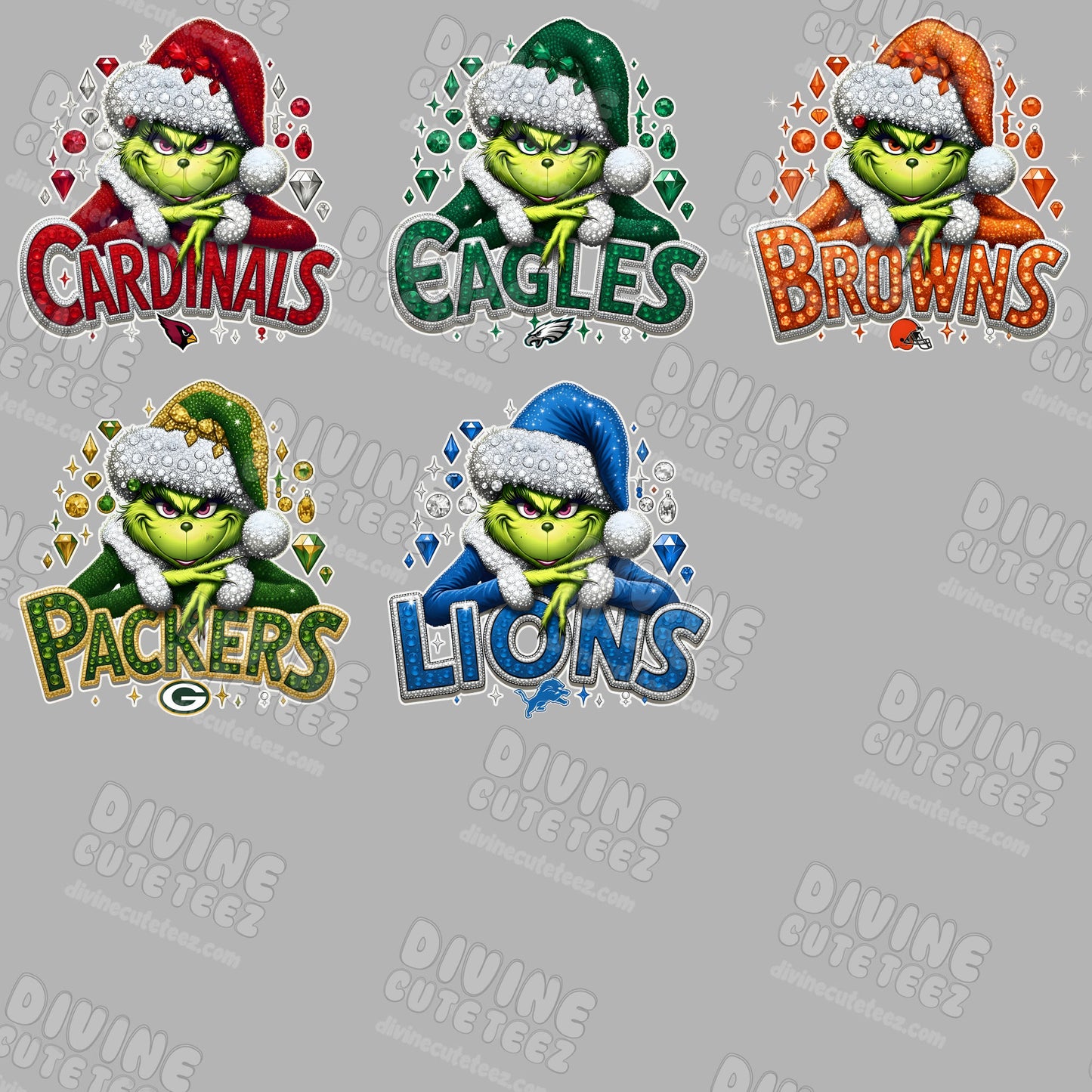 NFL Teams Grinch DTF Transfer