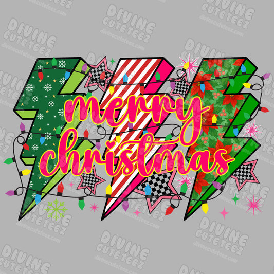 Merry Christmas DTF Transfer
