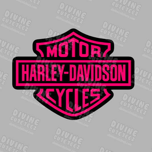 Pink HD Logo DTF Transfer