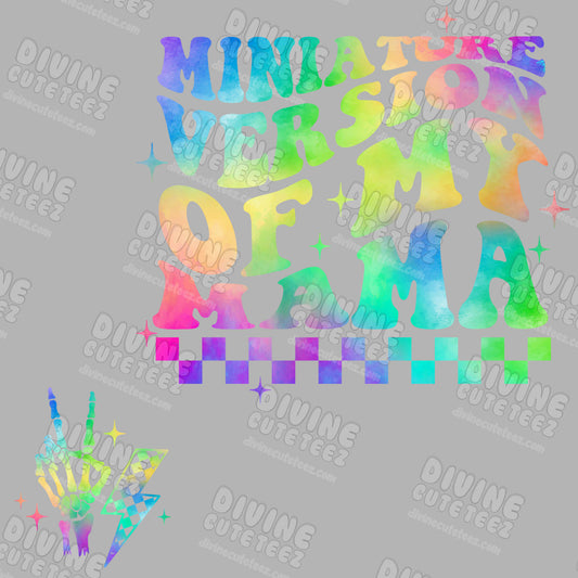 Miniature Version Of My Mama DTF Transfer Set