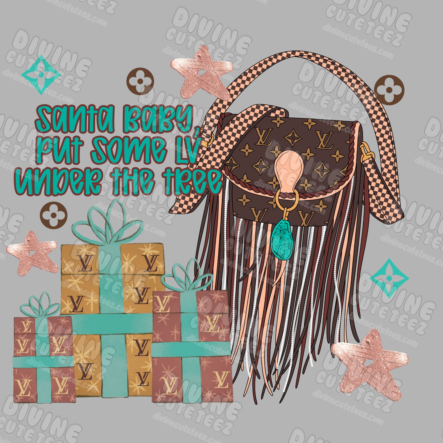 Santa Baby Boujee DTF Transfer