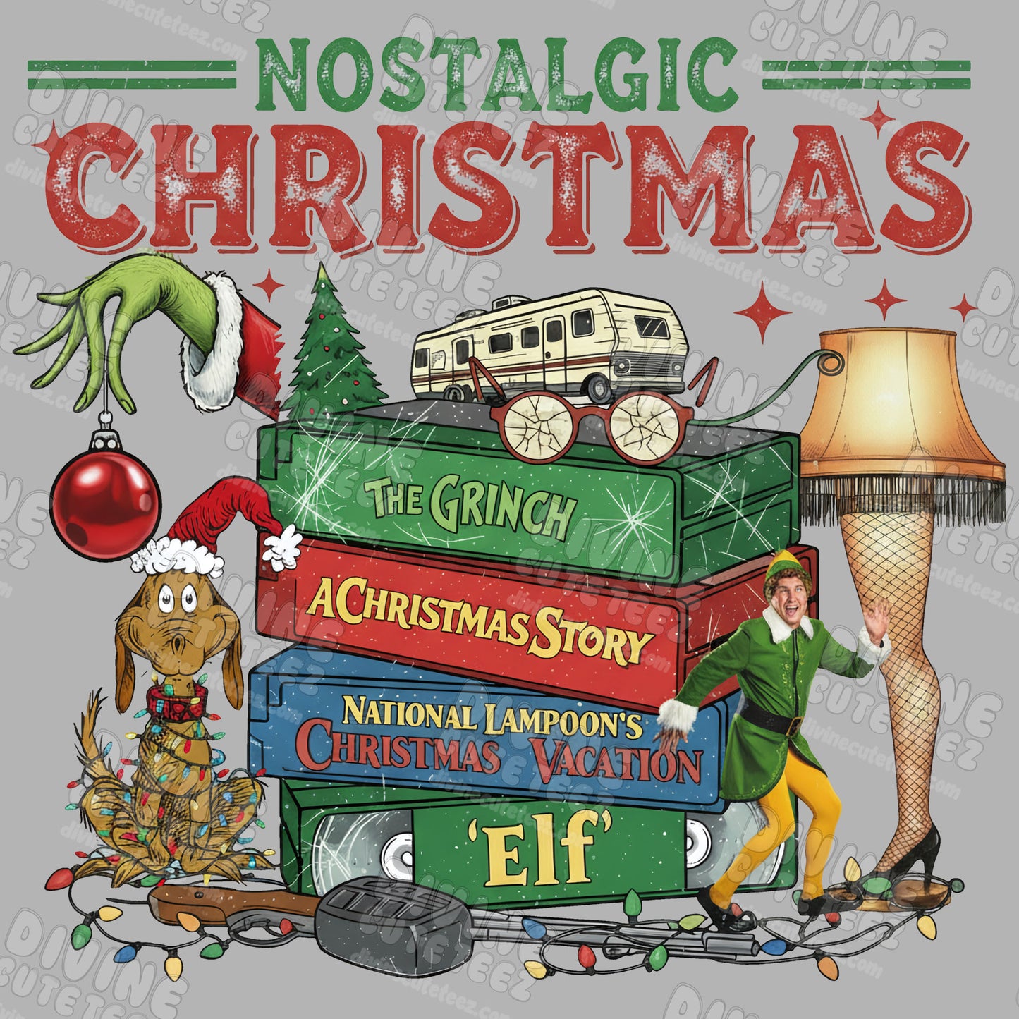 Nostalgic Christmas DTF Transfer