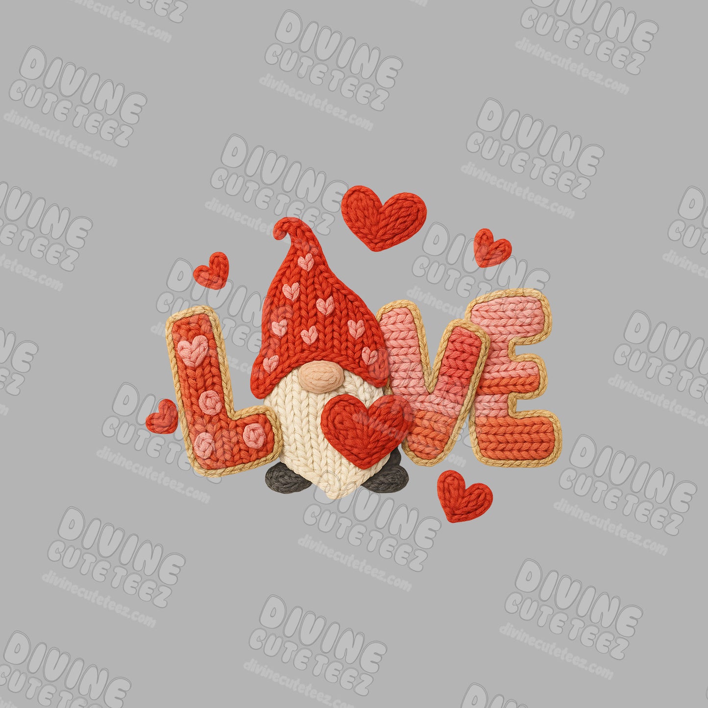 Love Gnome DTF Transfer