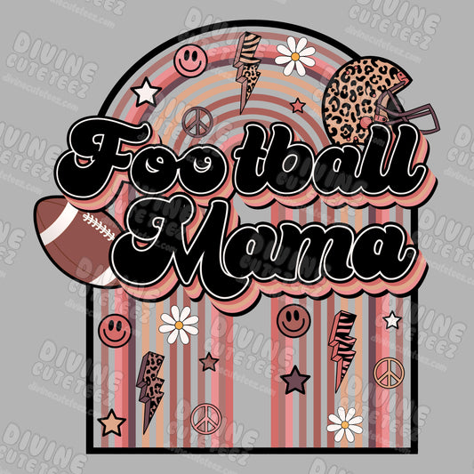 Football Mama Retro DTF Transfer