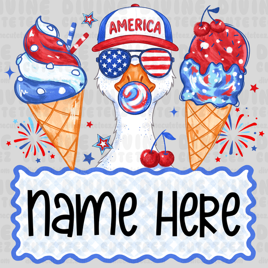 Foj Goose Name Plate (Boys)