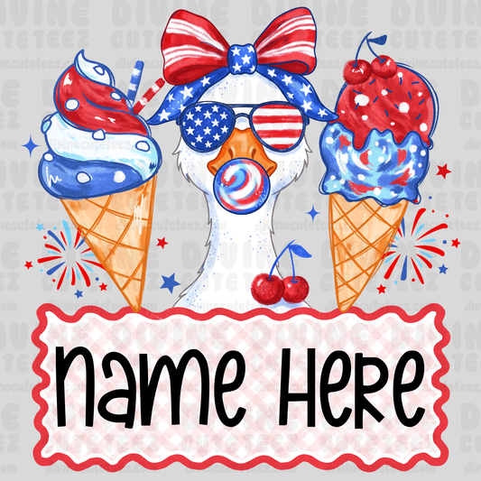 Foj Goose Name Plate (Girls)