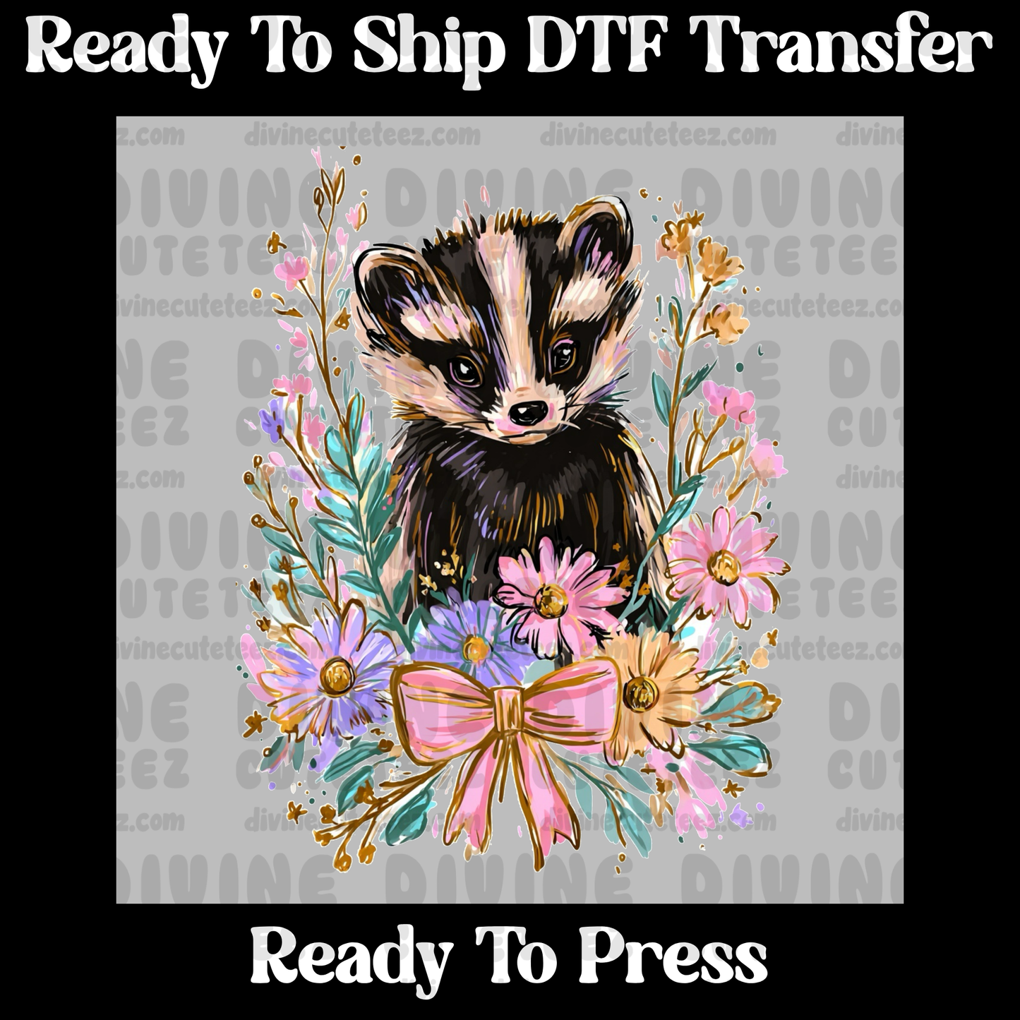 Floral Badger