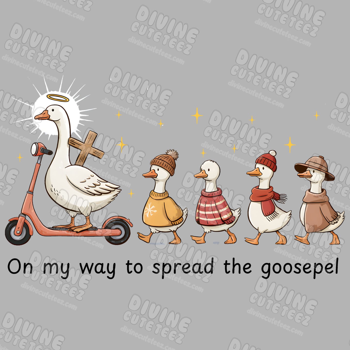 On My Way To Spread The Goosepel DTF Transfer