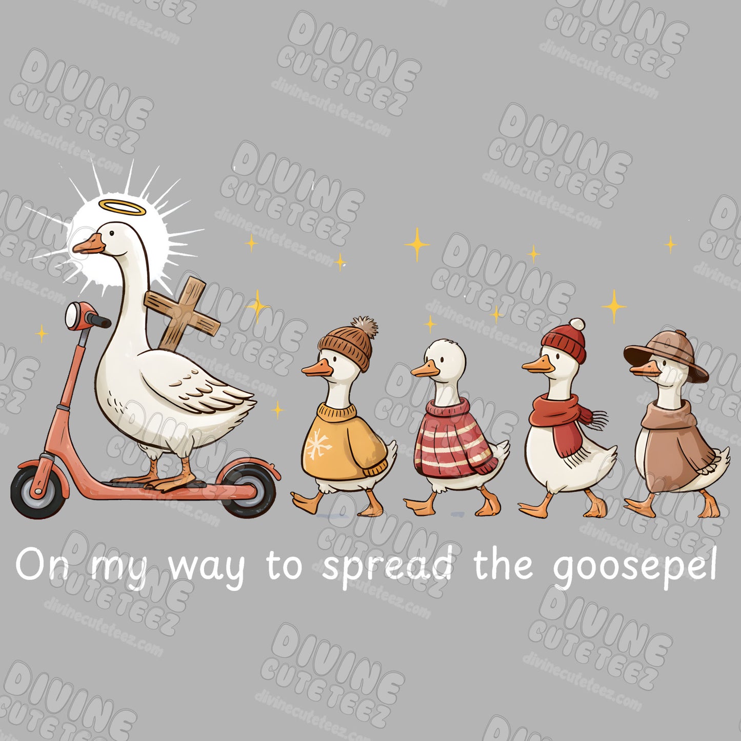 On My Way To Spread The Goosepel DTF Transfer