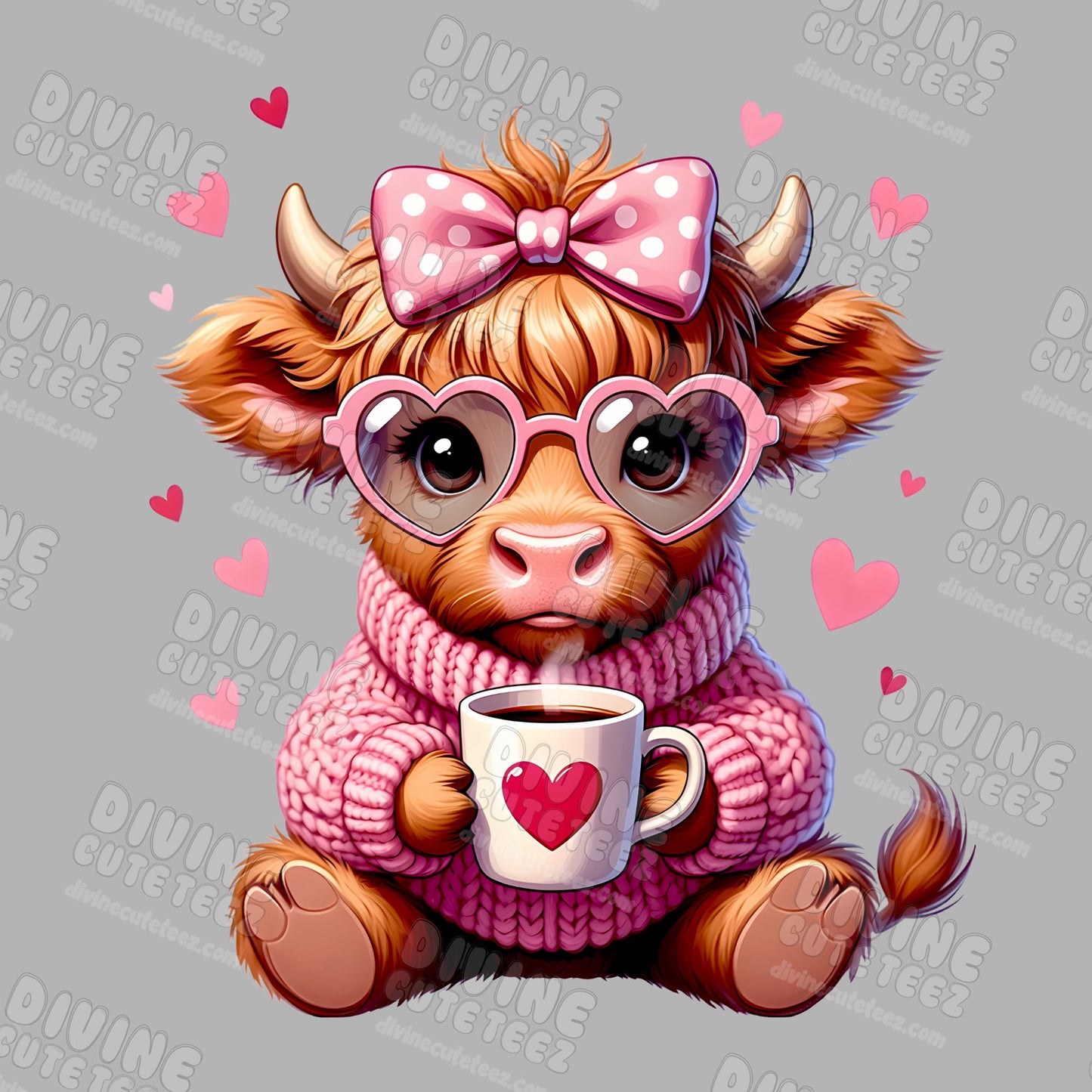 Highland Hearts DTF Transfer