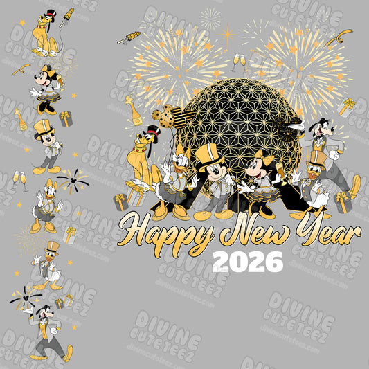 Happy New Year DTF Full Size Set