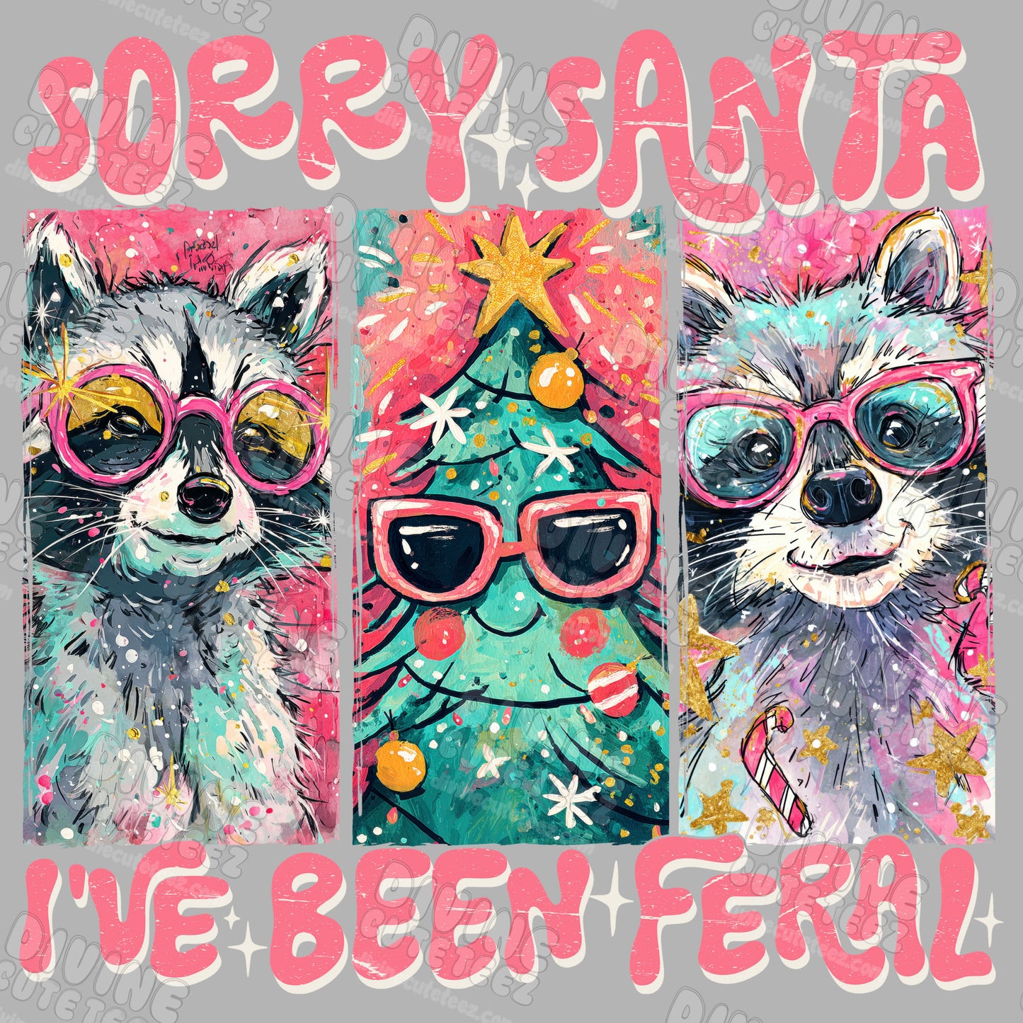 Sorry Santa Ive Been Feral DTF Transfer