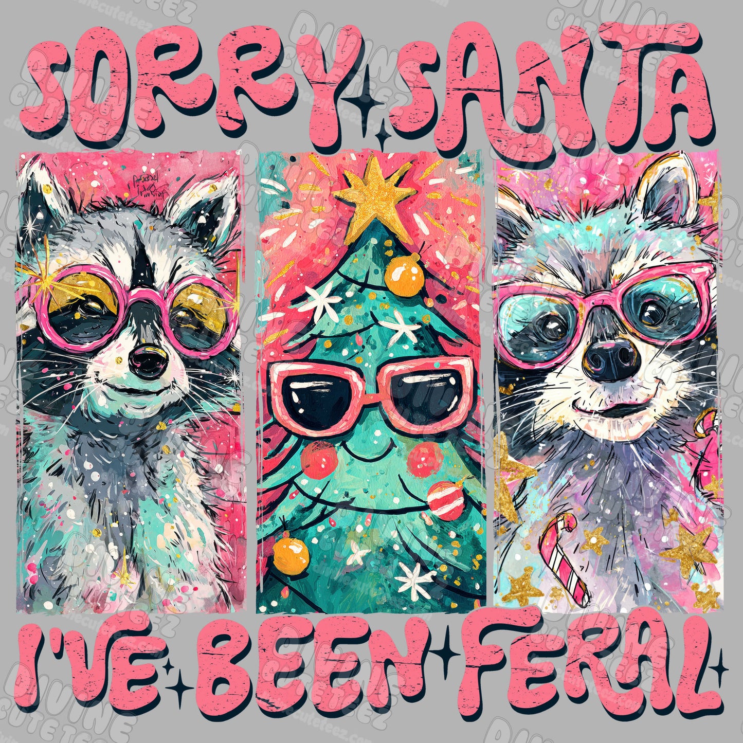 Sorry Santa Ive Been Feral DTF Transfer