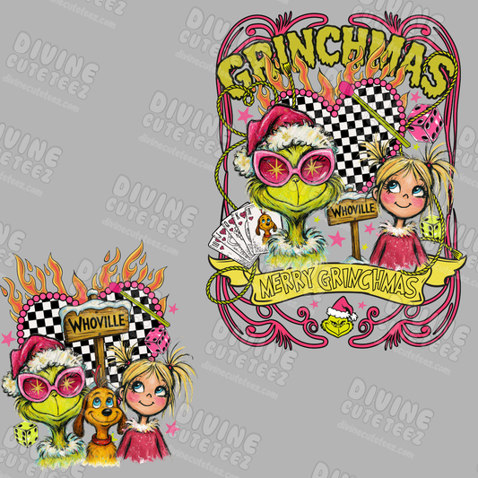 Grinchmas DTF Transfer Full Size Set