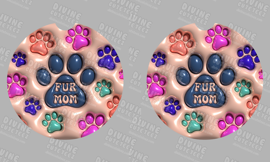 Fur Mom Sublimation Coaster Set