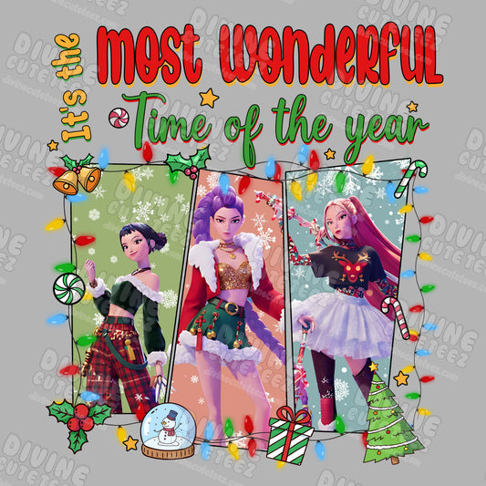 Huntrix Most Wonderful Time of Year DTF Transfer