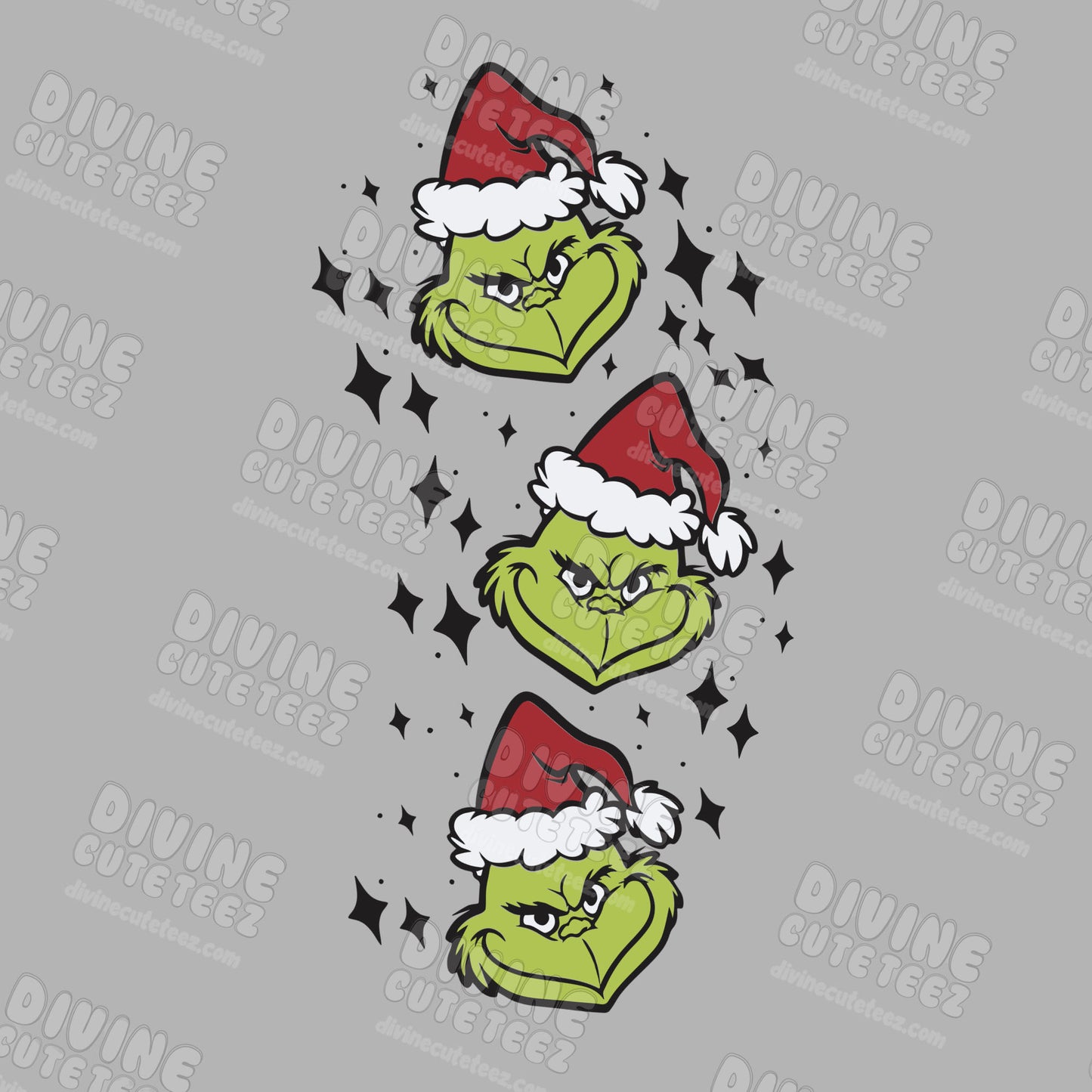 Sparkly Grinch DTF Transfer