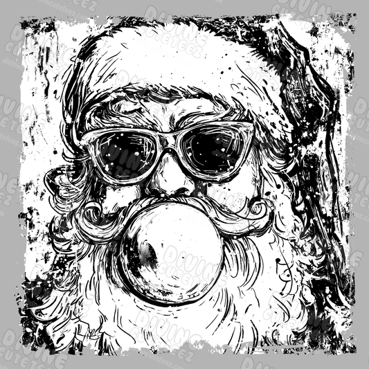Preppy Santa DTF Transfer