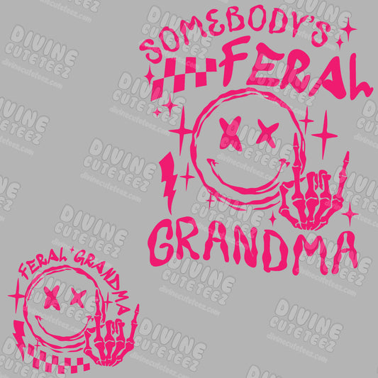 Somebodys Feral Grandma DTF Transfer Set