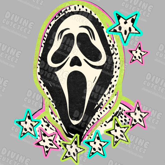 Ghost Face DTF Transfer