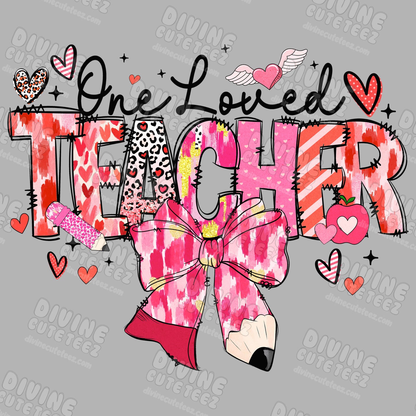 One Loved Teacher DTF Transfer