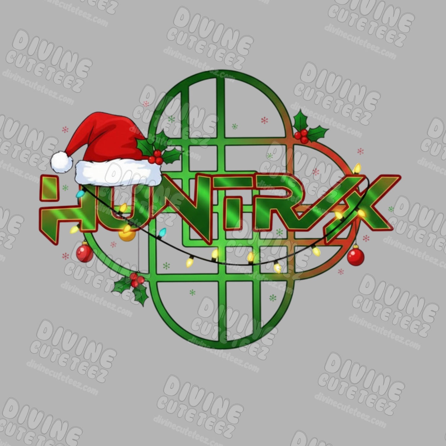 Huntrix Santa Hat DTF Transfer