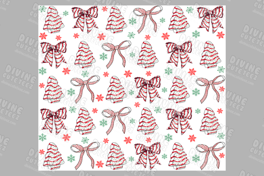 Christmas Tree Cake 20oz Sublimation Transfer