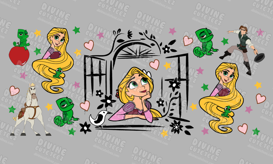 Rapunzel 16oz UV-DTF Transfer