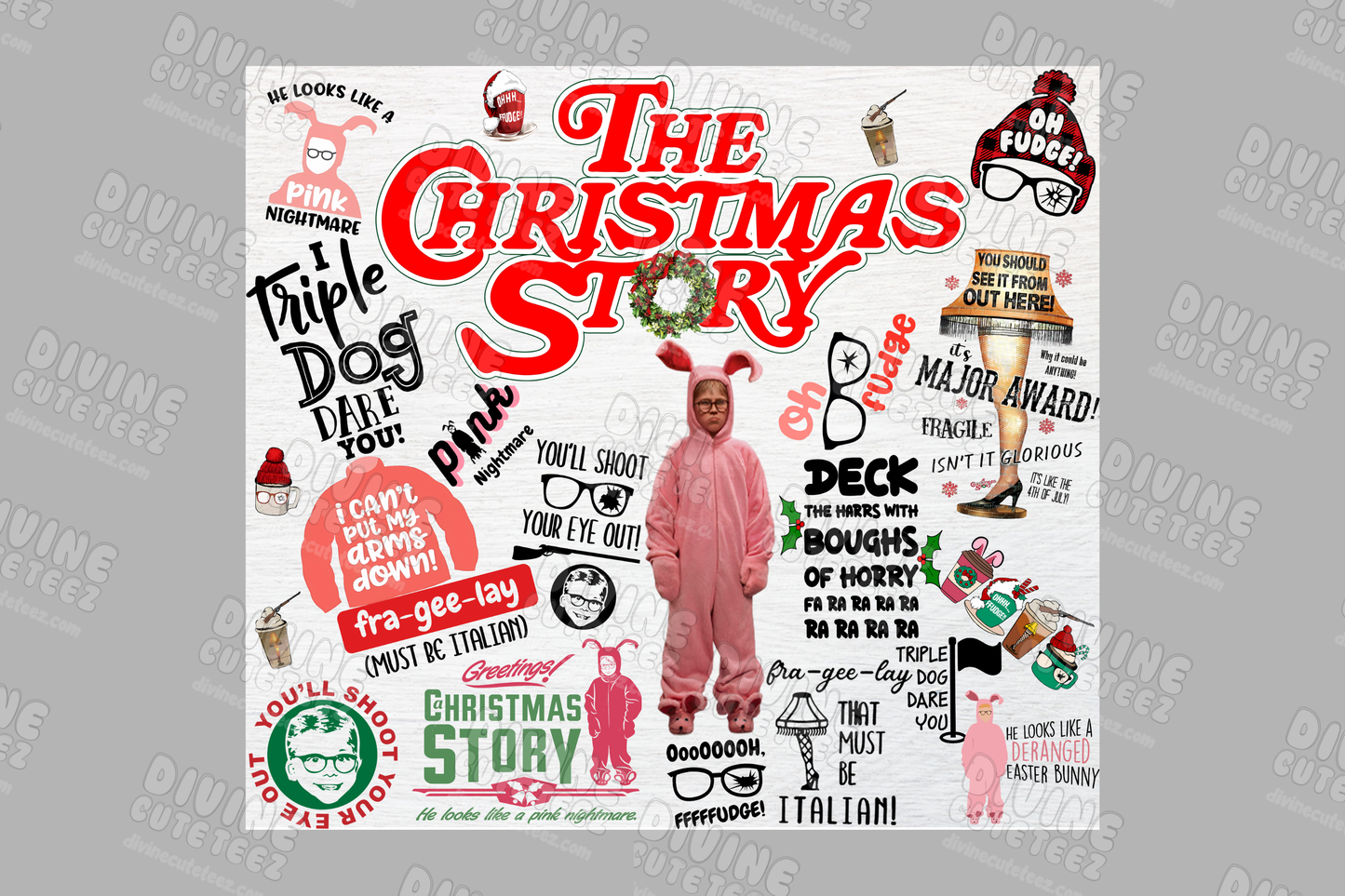 The Christmas Story 20oz Sublimation Transfer