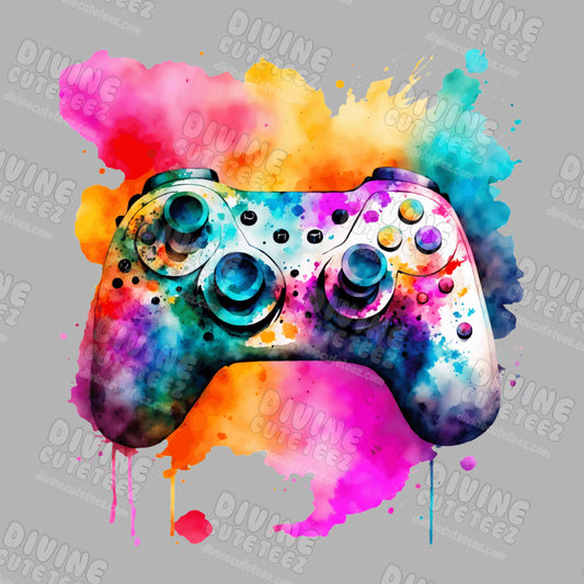 Color Splash XBox Controller DTF Transfer