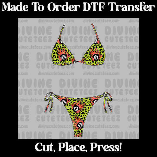 8 Ball Cheetah Bikini